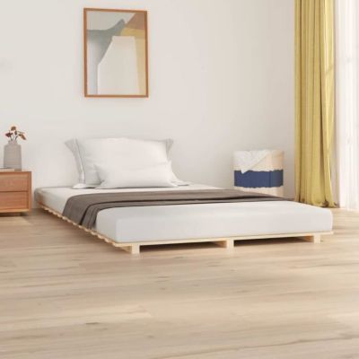 824603 vidaXL Cadre de lit 140x190 cm Bois de pin massif