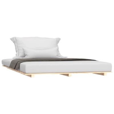 824603 vidaXL Cadre de lit 140x190 cm Bois de pin massif