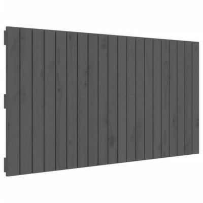824840 vidaXL Tête de lit murale Gris 127,5x3x60 cm Bois massif de pin