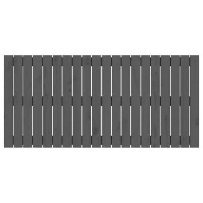 824840 vidaXL Tête de lit murale Gris 127,5x3x60 cm Bois massif de pin