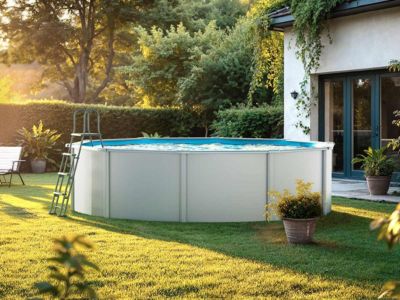 Pack Piscine ronde acier Ø4 x H: 1 22m + Robot à batterie rechargeable - vue 6