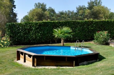 Piscine hors sol bois Gre Violette2 ?5 00 x h.1 27 m