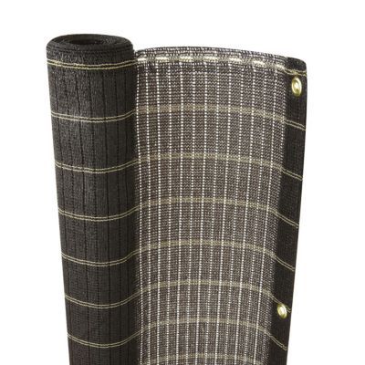 Brise vue tissé hdpe NORTENE Havane marron 5 x h.1 m