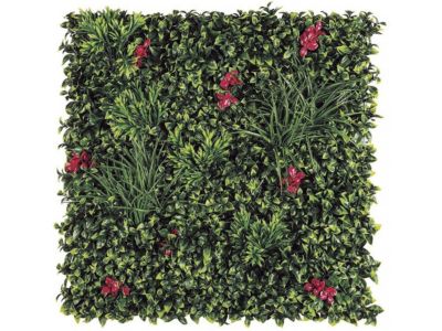 Nortene Panneau décoratif de feuillage bougainvillier synthétique VILLA 1x1m