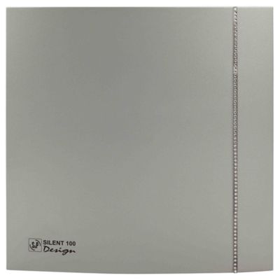 Aérateur ultra silencieux S&P Silent Design 100 CZ Silver Swarovski ø100 mm - S Et P