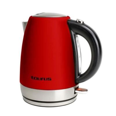 TAURUS - Bouilloire - 1.7L - 2200W - Vintage - rouge inox