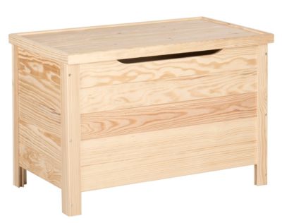 Coffre de rangement 80 x 40 x 50 cm pin massif - vue 3