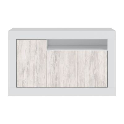 Buffet design avec 3 portes et 1 niche de rangement Baltik - L144 cm