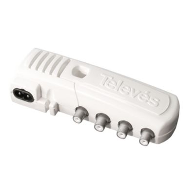 Amplificateur intérieur automatique TV 3 sorties + filtre - Fiche FR/SH