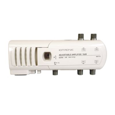 Amplificateur TV 18dB 4 TV 4G/5G, connexion F, gain réglable