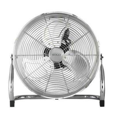 Sogo Ventilateur De Sol Industriel Haute Puissance Inclinaison Réglable 50cm - 170w Gris - vue 3