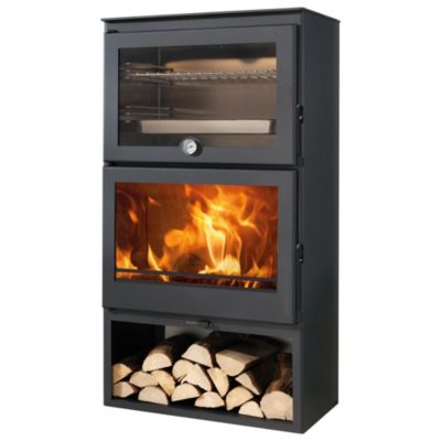 Poêle à bois en acier et fonte Panadero Gourmet 7.1kW 220m²