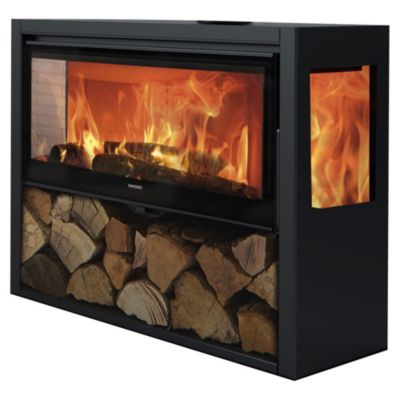 Poêle à bois en acier et fonte Panadero Arpège 8.9kW 270m²