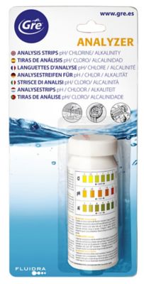 Bandelettes d'analyse PH/Chlore/Alcalinité GRE