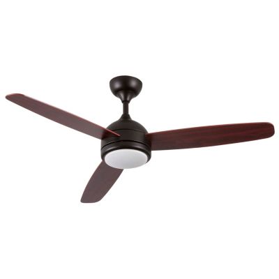 Ventilateur De Plafond Avec Lumière 3 Pales 6 Vitesses Vermont Bois Dayron