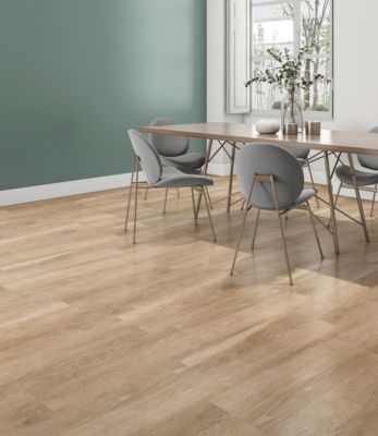 Plinthe grès cérame émaillé effet bois beige 8 x 66.2 cm Sandalo