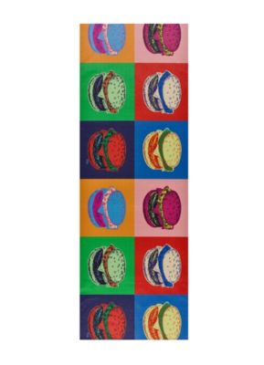 Tapis intérieur ATTICGO multicolore rectangulaire Dessins hamburgers 52x200 cm RICCI