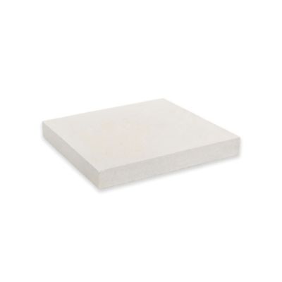 Chapeau de pilier plat blanc 50 x 50 cm SAS