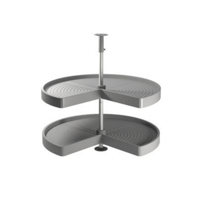 Emuca Jeu de plateaux Shelvo 3/4 pour module 900 mm en plastique Gris - vue 3