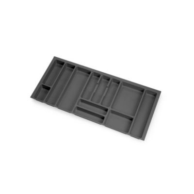 Emuca Range-couvert Optima Vertex/Concept 500mm (Panneau 16mm), Module 1.000 mm Gris - vue 3