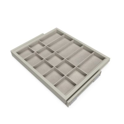 Emuca Kit de rangement - cadre de coulissage soft-close pour armoire réglable - module 600mm - Gris pierre - vue 3