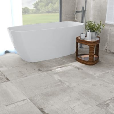 Carrelage sol et mur Detroit gris 60 x 60 cm