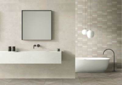 Carrelage mural beige Lille 25 x 75 cm