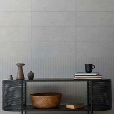 Faïence murale Astor gris 30 x 90 cm