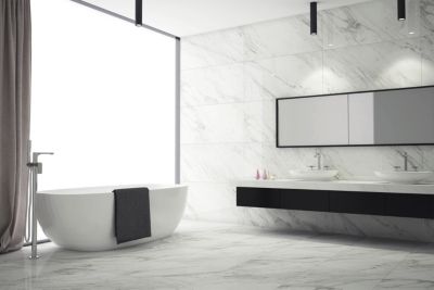 Carrelage sol et mur Medici blanc mat 60 x 120 cm