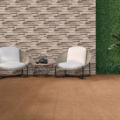 Carrelage mural beige Teide 16 x 52 cm
