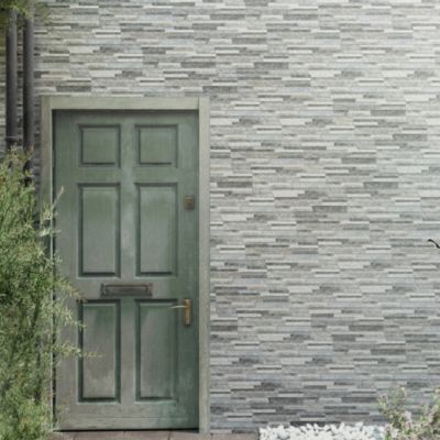 Carrelage mural gris Teide 16 x 52 cm