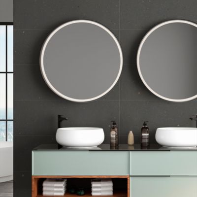 Faïence murale Cosmos anthracite 30 x 90 cm