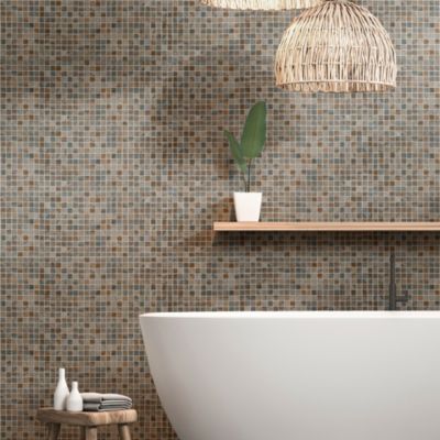 Mosaïque multi-couleur mat 30 x 30 cm Denali