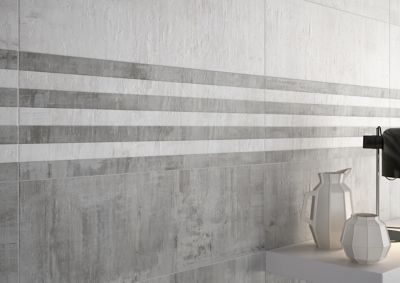 Carrelage mural blanc 25 x 75 cm Anduin