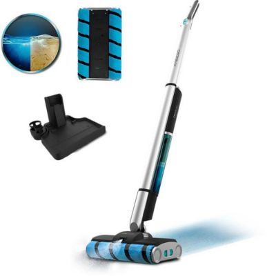 Aspirateur Balai  Laveur - CECOTEC FreeGoWash TwiceSpray - 60 W - 40 min - 450 ml - Gris