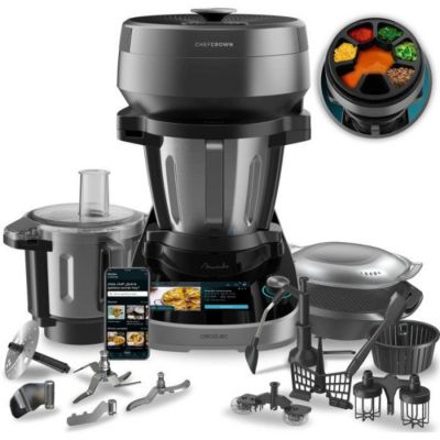 Cecotec Robot De Cuisine - Mambo Cooking Total Gourmet - 700 W - 4,5 L - 45 Fonctions - 1000 Recettes Noir - vue 7