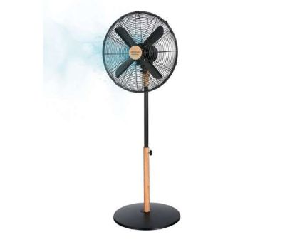 Cecotec Ventilateur sur Pied EnergySilence 600 Woodstyle Finition Bois Diamètre 16" 4 Pales 3 Vitesses Oscillation Réglable en Hauteur Sécurité Maximale - vue 4