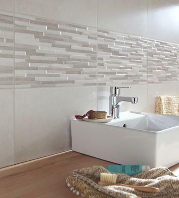Carrelage mural gris décor 25 x 40 cm Leeds