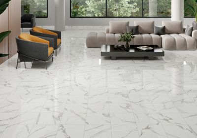 Carrelage sol et mur Cavana Calaccata blanc 33 x 33 cm