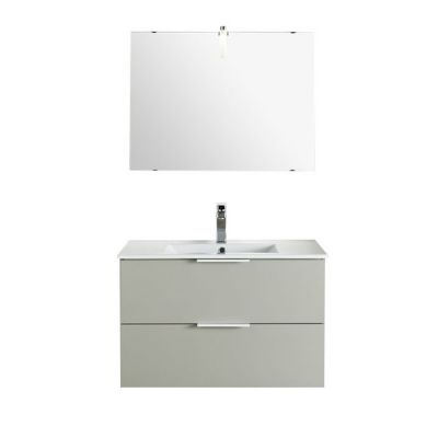 Meuble de salle de bains blanc 60 cm Noubé