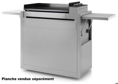 Forge Adour Chariot pour plancha inox - CHPIF751