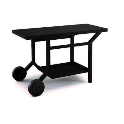 Table roulante en acier pour plancha Forge Adour - Noir