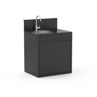 Support évier en acier noir pour cuisine extérieure Forge Adour