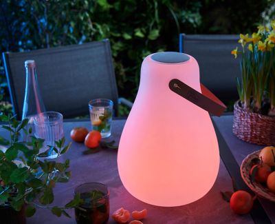 Lampe extérieure portable LED intégrée ?27,5cm 45lm IP54 1W lumière variable RGB + blanc New Garden