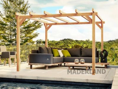 Pergola bois ANGERS 600x300 cm très résistant lamellé collé