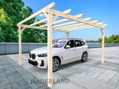 Carport bois ROUEN 600x400 cm très résistant lamellé collé