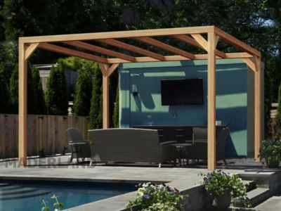 Pergola bois BREST 600x300 cm très résistant lamellé collé