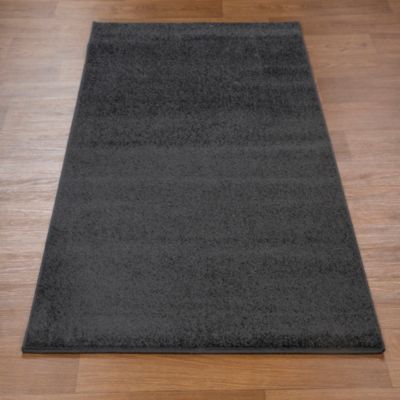 Tapis Lotto uni anthracite L.90 x l.57 cm