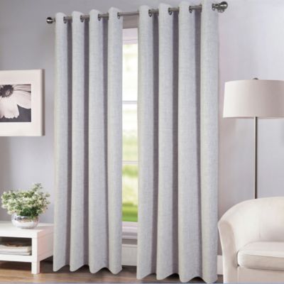 Rideau occultant Mantee l.140 x H.240 cm gris