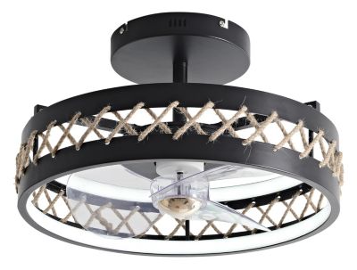 Ventilateur Lampe LED avec grille - vue 2
